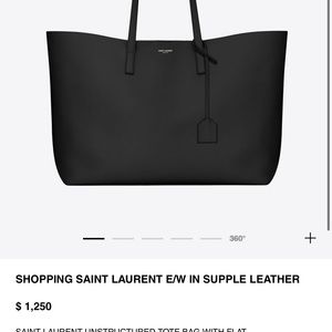 SAINT LAURENT BRAND NEW TOTE BAG FROM NORTH STORM NEVER USED.receipt Available .